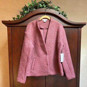 NWT Liz Claiborne Mauve Tweed Jacket